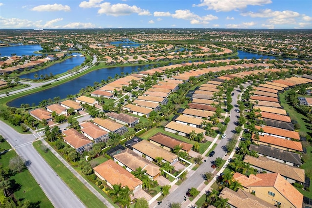 19023 Mangieri St, Venice, FL 34293 - aerial overview of property's location with nearby suburban area and a nearby body of water