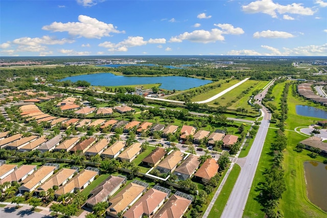 19023 Mangieri St, Venice, FL 34293 - aerial view of property and surrounding area with a nearby body of water and nearby suburban area