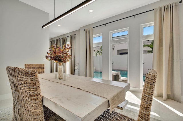 6317 Turtle Grass Dr, Bradenton, FL 34210 - dining room with recessed lighting and healthy amount of natural light
