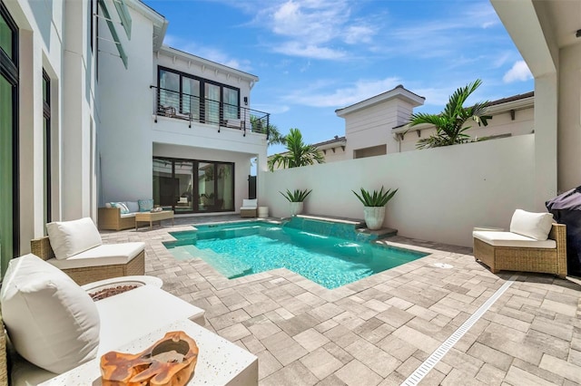 6317 Turtle Grass Dr, Bradenton, FL 34210 - view of pool with outdoor lounge area and a patio