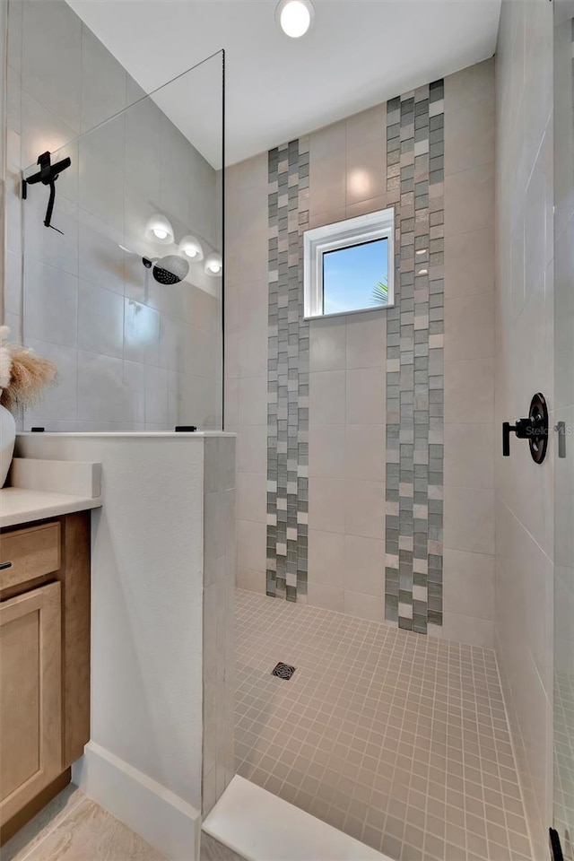6317 Turtle Grass Dr, Bradenton, FL 34210 - bathroom featuring a walk in shower and vanity
