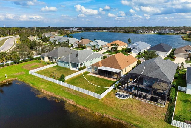 7750 Ridgelake Cir, Bradenton, FL 34203 - aerial view of residential area with a nearby body of water