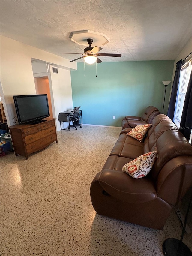 1224 38th St W, Bradenton, FL 34205 - living area featuring ceiling fan