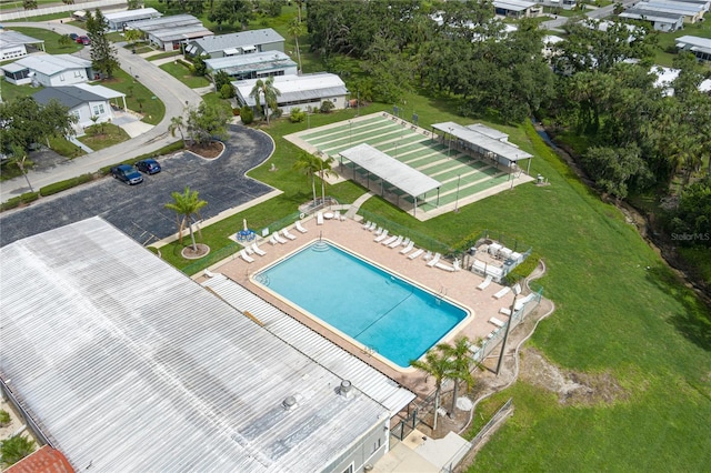 6710 36th Ave E Unit 114, Palmetto, FL 34221 - aerial view of property's location featuring a pool