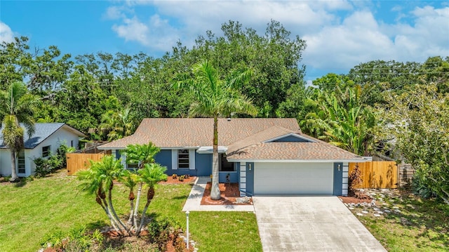 3525 Riviera Dr, Sarasota, FL 34232 - ranch-style home with an attached garage, concrete driveway, and stucco siding