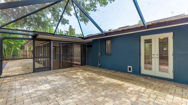 3525 Riviera Dr, Sarasota, FL 34232 - unfurnished sunroom featuring french doors