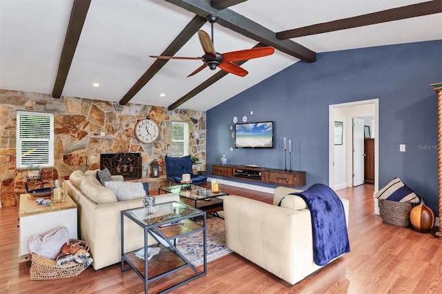 3636 Torrey Pines Blvd, Sarasota, FL 34238 - living area featuring wood finished floors and ceiling fan