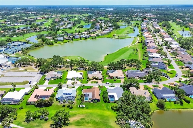 3636 Torrey Pines Blvd, Sarasota, FL 34238 - aerial view of residential area with a large body of water and a local golf course