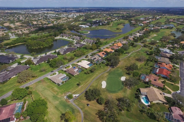 3636 Torrey Pines Blvd, Sarasota, FL 34238 - aerial view of property and surrounding area featuring a nearby body of water, nearby suburban area, and a golf club