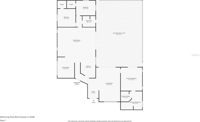 3636 Torrey Pines Blvd, Sarasota, FL 34238 - view of room layout