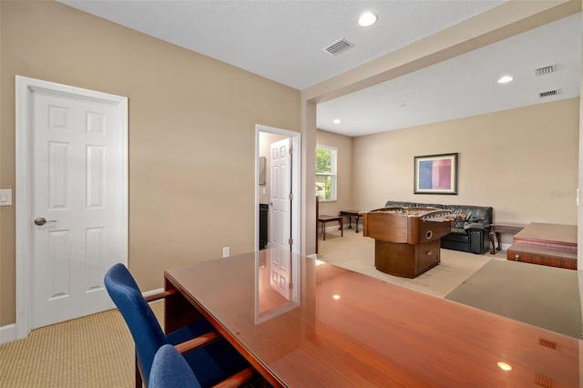773 Rosemary Cir, Bradenton, FL 34212 - home office with light carpet and recessed lighting
