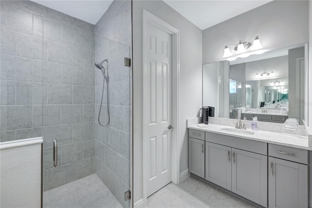 6219 Golden Nettle Dr, Apollo Beach, FL 33572 - full bath featuring a shower stall and vanity