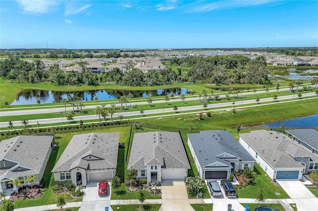 6219 Golden Nettle Dr, Apollo Beach, FL 33572 - aerial view of residential area with a nearby body of water