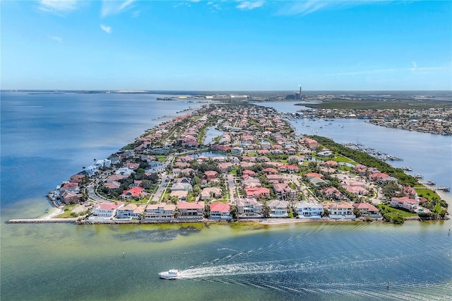 6219 Golden Nettle Dr, Apollo Beach, FL 33572 - aerial view of residential area with a large body of water