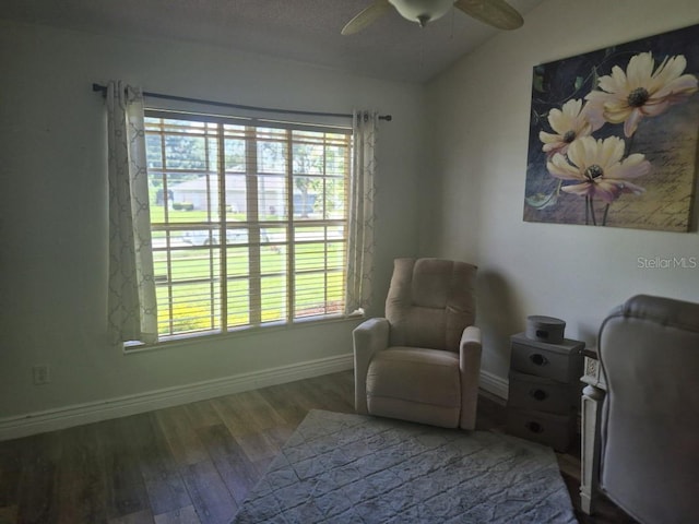 15917 Mercott Ct, Clermont, FL 34714 - living area with ceiling fan and wood finished floors