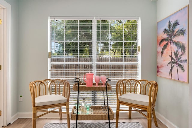 522 31st St W, Bradenton, FL 34205 - sitting room with baseboards and light wood-style flooring