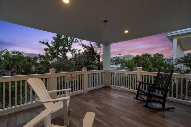 538 Canal Rd, Sarasota, FL 34242 - view of deck at dusk