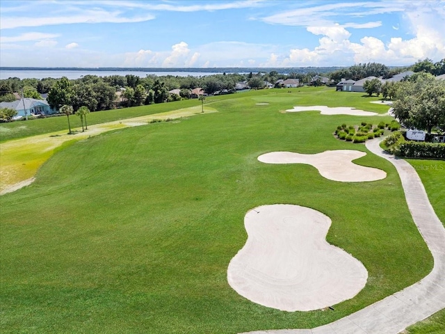 4013 Greystone Dr, Clermont, FL 34711 - drone / aerial view of a large body of water and a local golf course