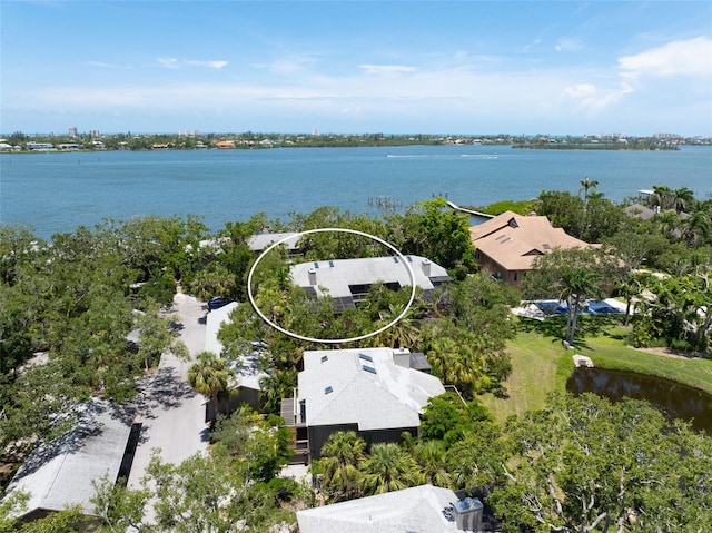 1347 Landings Dr Unit 6, Sarasota, FL 34231 - drone / aerial view of a large body of water