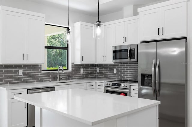 1532 Maricopa Rd, North Port, FL 34287 - kitchen with stainless steel appliances, decorative backsplash, and light countertops