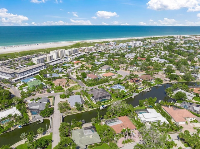 5569 Cape Leyte Dr, Sarasota, FL 34242 - aerial overview of property's location with expansive coastline