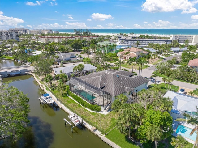 5569 Cape Leyte Dr, Sarasota, FL 34242 - aerial view of a large body of water