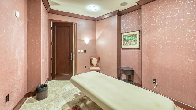990 Blvd Of The Arts Unit 801, Sarasota, FL 34236 - miscellaneous room featuring baseboards and tile patterned floors
