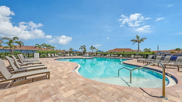 491 Daylily Blvd, Nokomis, FL 34275 - community pool featuring a patio area