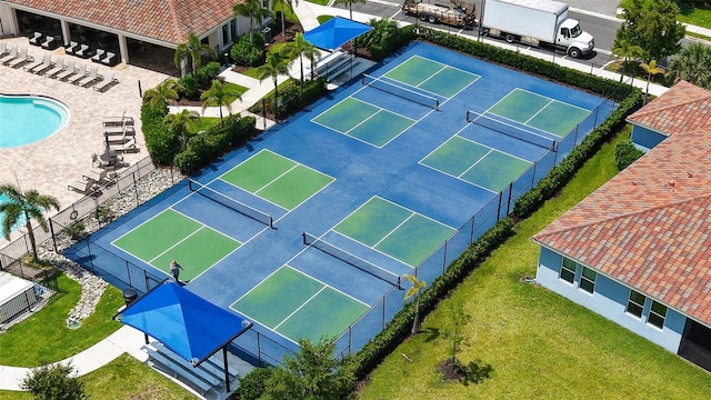 491 Daylily Blvd, Nokomis, FL 34275 - drone / aerial view of a pool area
