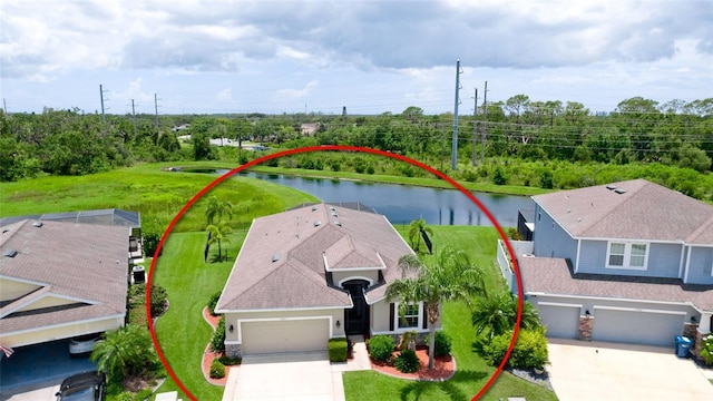 7364 47th Avenue Cir E, Bradenton, FL 34203 - aerial view of property and surrounding area with a nearby body of water