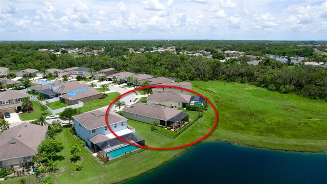 7364 47th Avenue Cir E, Bradenton, FL 34203 - aerial perspective of suburban area with a large body of water