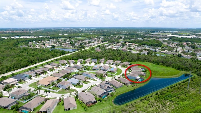 7364 47th Avenue Cir E, Bradenton, FL 34203 - aerial view of property and surrounding area featuring nearby suburban area and a large body of water