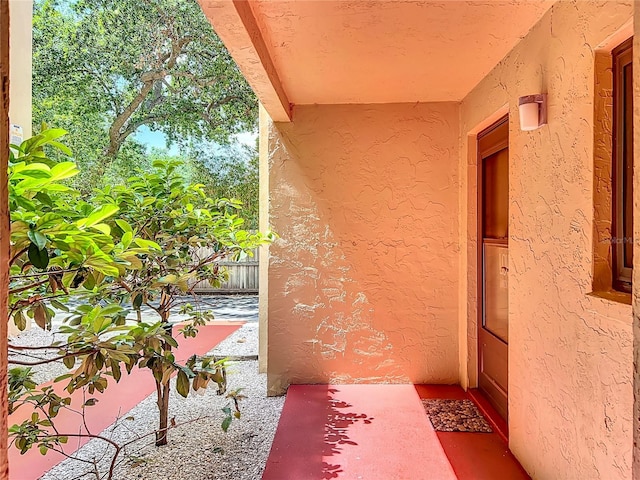 3700 S Osprey Ave Unit 122, Sarasota, FL 34239 - entrance to property featuring stucco siding