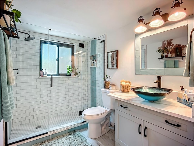 3700 S Osprey Ave Unit 122, Sarasota, FL 34239 - full bathroom with vanity and a stall shower