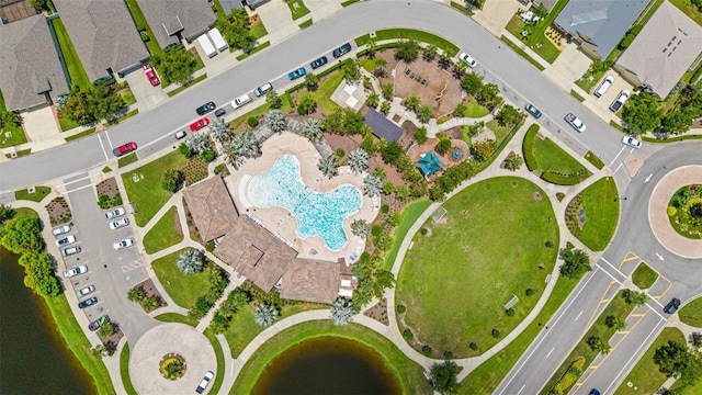 226 Tapa Parish Run, Bradenton, FL 34212 - drone / aerial view of a pool area