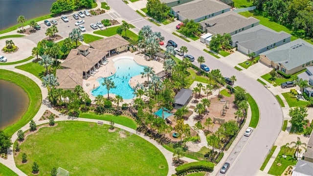 226 Tapa Parish Run, Bradenton, FL 34212 - drone / aerial view of a pool area