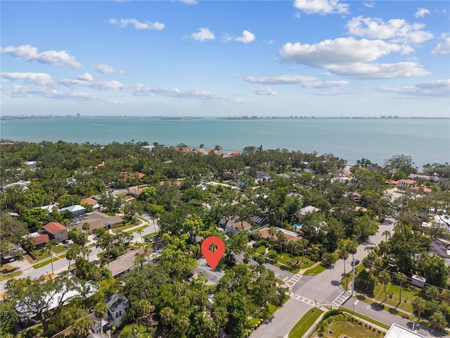 2850 Bon Air Ave, Sarasota, FL 34234 - aerial perspective of suburban area with a large body of water