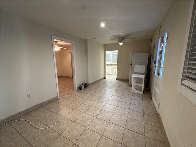 408 3rd Ave E Unit A, B & C, Bradenton, FL 34208 - spare room with a ceiling fan and light tile patterned flooring