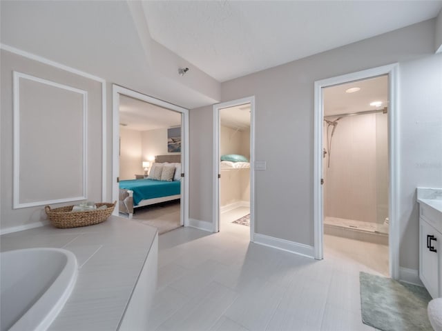 123 Tidy Island Blvd, Bradenton, FL 34210 - full bathroom with vanity, a stall shower, and ensuite bathroom