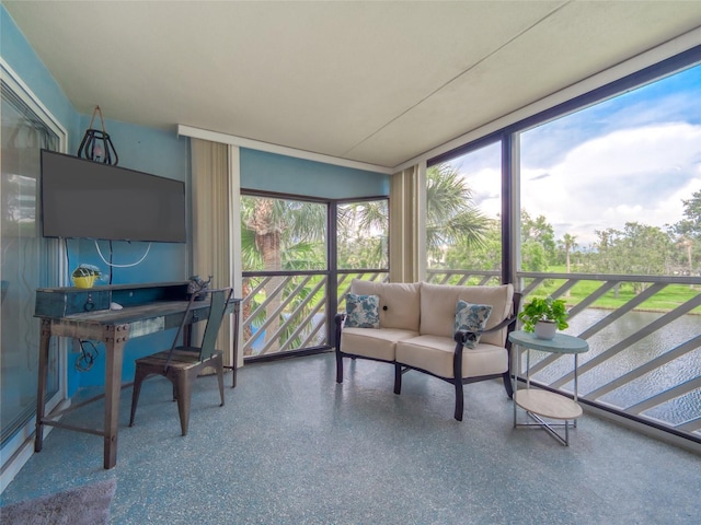 123 Tidy Island Blvd, Bradenton, FL 34210 - sunroom / solarium featuring healthy amount of natural light and an outdoor hangout area