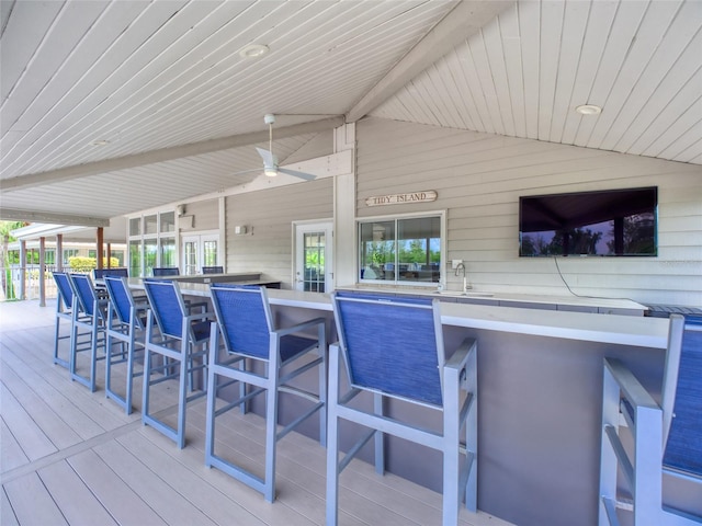 123 Tidy Island Blvd, Bradenton, FL 34210 - view of wooden terrace