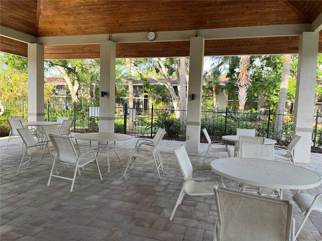 900 La Costa Cir Unit 4, Sarasota, FL 34237 - view of patio featuring outdoor dining area