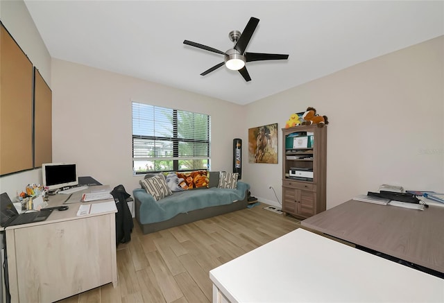 16231 Tradewind Ter, Bradenton, FL 34211 - office space with light wood-type flooring and ceiling fan