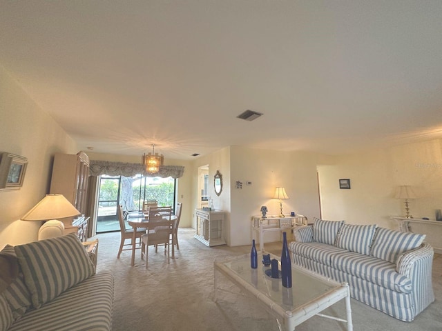 22321 Yonkers Ave, Port Charlotte, FL 33952 - living room featuring light carpet