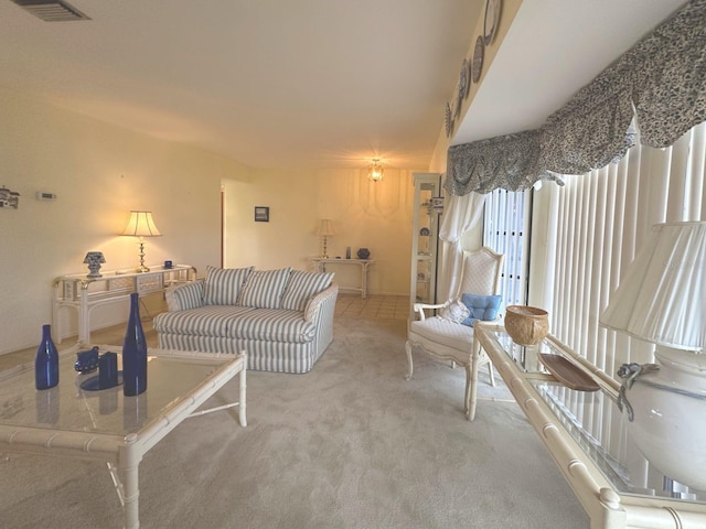 22321 Yonkers Ave, Port Charlotte, FL 33952 - living room featuring carpet