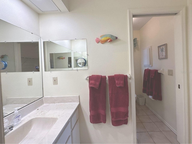 22321 Yonkers Ave, Port Charlotte, FL 33952 - bathroom featuring tile patterned floors and vanity