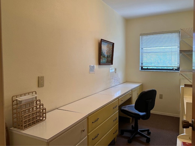 22321 Yonkers Ave, Port Charlotte, FL 33952 - home office with built in study area and dark colored carpet