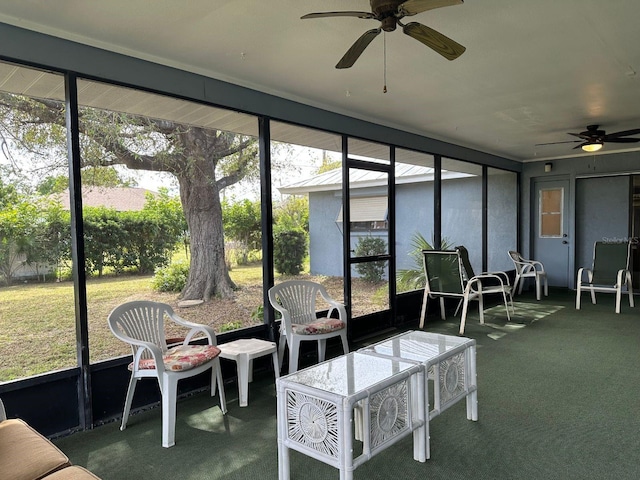 22321 Yonkers Ave, Port Charlotte, FL 33952 - sunroom / solarium with ceiling fan
