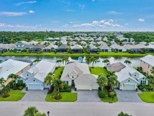 2749 Lambay Ct, Cape Coral, FL 33991 - aerial view of residential area featuring a nearby body of water