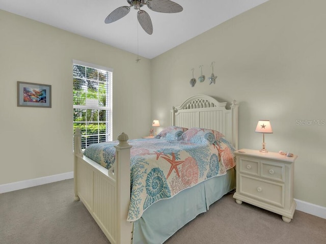 2749 Lambay Ct, Cape Coral, FL 33991 - carpeted bedroom featuring baseboards and a ceiling fan